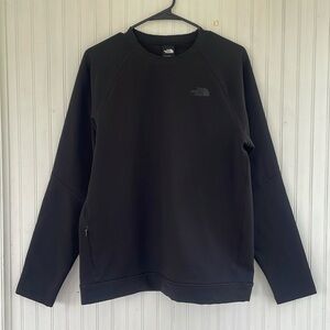 North Face Men's Black Tekno Ridge Crew Long Sleeve Shirt Relaxed Fit SMALL